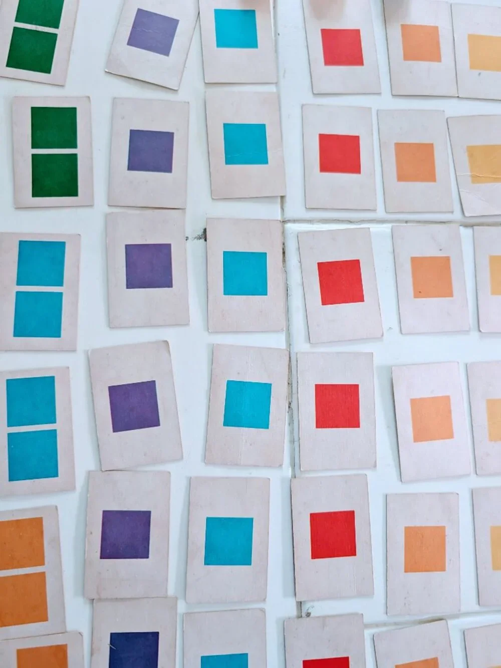 VTG 1962 Candy Land Game Pieces 57 Cards & Gingerbread Markers Milton Bradley